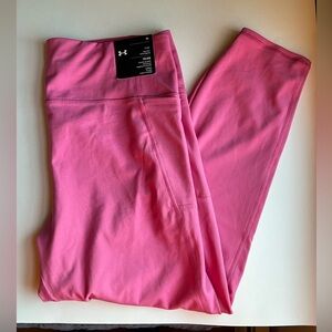 Pink Under Armor Women’s Stretch High Rose Ankle Leggings Size XL NWT
